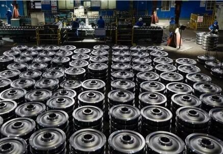 Купить Тяжелые стальные колеса с теплообработанной стальной конструкцией идеально подходят для обработки тяжелых грузов и промышленного транспорта online manufacture