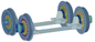 Кующ эластичные резиновые колеса собранные с покрышками и резиной колеса центра