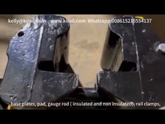 черные зажимы для свободных от шлака рельсов